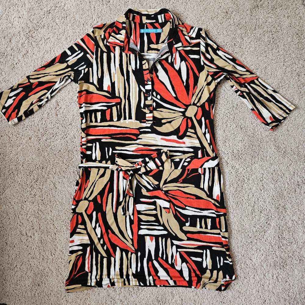 Vibrant Floral Long Sleeve Dress